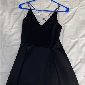 Black mini dress
